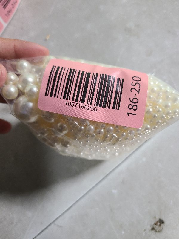 Photo 1 of 2000PCS Pearls for Crafting, Ivory No Hole Beads for Centerpieces Vases, Assorted Sizes Bulk Fake Pearls Beads for Vase Filler, Candles Centerpiece, DIY Crafts, Jewelry Making (4/6/8/10/14/20mm)