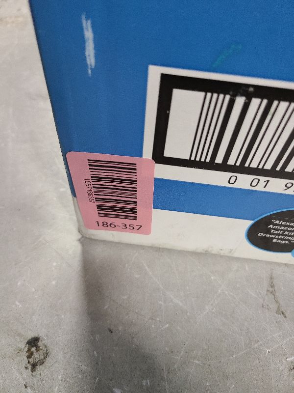 Photo 1 of 13.2 Gallon Tall Kitchen Drawstring Trash Bags, 200 Count Pre-separated Garbage Bags, Unscented, Leak Proof, Waste Bag for Kitchen, Office, Home (White)