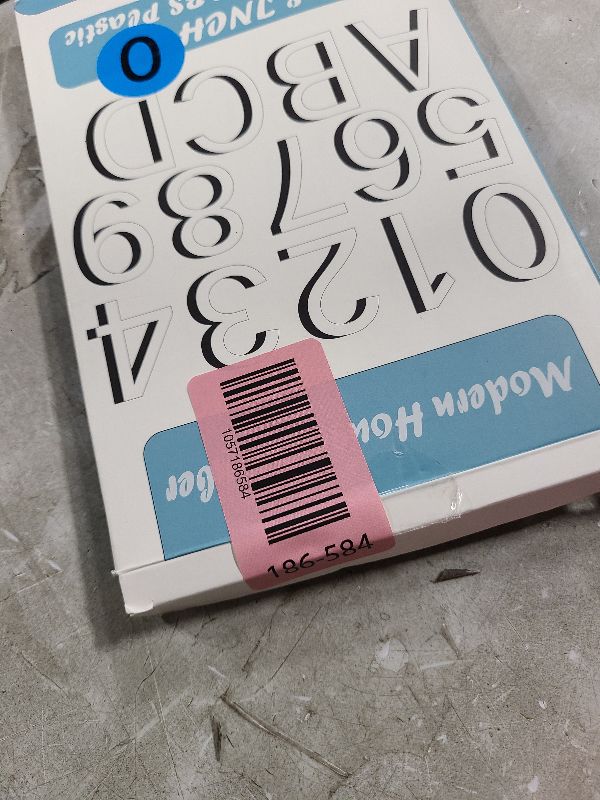 Photo 1 of 10 Inch House Numbers for Outside Modern Black House Number Large Metal Address Numbers for Outside Floating Door Numbers with Nail Kit for Number 0