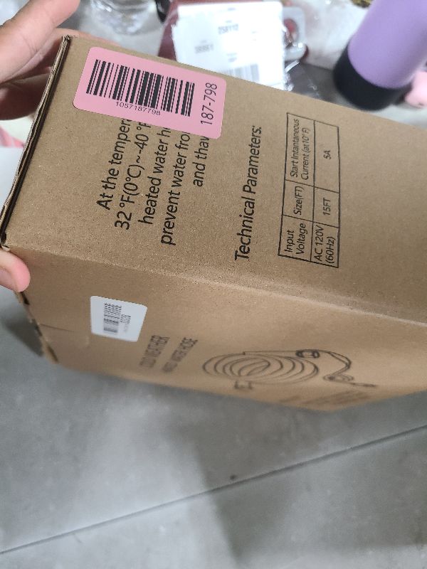 Photo 1 of 15FT Heated Water Hose for RV,Heated Drinking Water Hose,Anti-freezing Temperature Down to -46°F, Great Rv Accessories for Campers, Livestock, Agriculture (15FT)