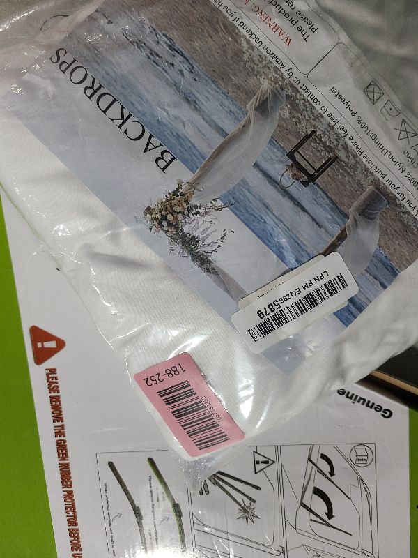 Photo 1 of 10x10ft Wrinkle Free White Backdrop Curtain for Parties Soft Fabric Drapes Wedding White Curtain Backdrop for Birthday Party Decorations Background for Photography 5x10ft, 2 Panels