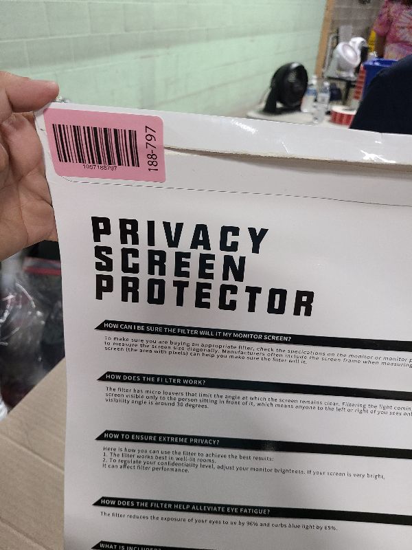 Photo 1 of 21.5 Inch Privacy Screen for Computer Monitor Eye Protection Anti Glare Blue Light Monitor Privacy Shield Screen 21.5 Inch 16:9 Aspect Ratio [2 Pack]