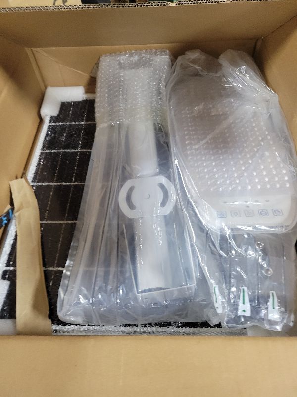 Photo 1 of 12000W Solar Street Lights Outdoor Commercial Waterproof IP67-400,000LM Motion Sensor LED Security Light with 40,000mAh Battery, Dusk to Dawn Solar Powered Flood Lights for Parking Lot/Yard/Driveway