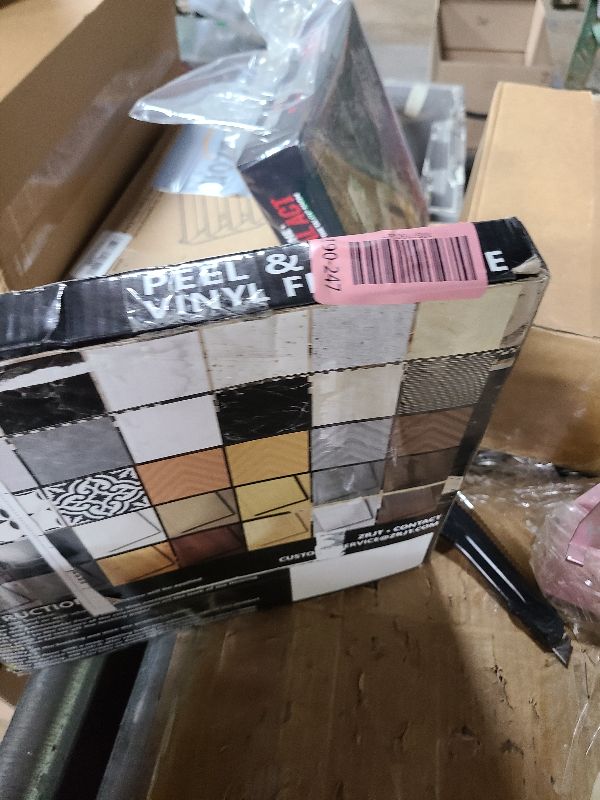 Photo 1 of 20-Pack Peel and Stick Floor Tiles Vinyl Floor 12 x 12 inch Self Adhesive Waterproof Flooring Planks DIY for Bathroom, Kitchen, Living Room, RV, Cover 20 Sq. Ft, Black Vein Marble