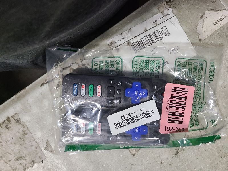 Photo 1 of (Pack of 2) Replacement-Remote-Control for Roku-TV,Compatible for TCL Roku/Hisense Roku/Onn Roku/Philips Roku Smart TVs(Not for Roku Stick and Box)