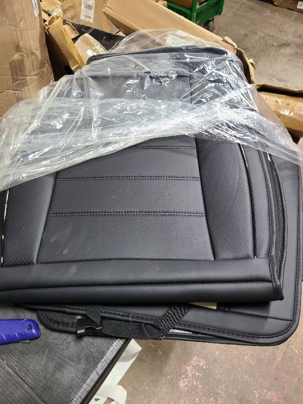 Photo 1 of 1 Pack Leather Front Car Seat Covers,Bottom Seat Covers for Cars,Driver Car Seat Cushion Cover,Luxury Seat Protectors,Waterproof,Full Wrap,for Most