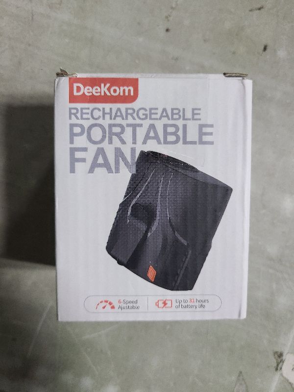 Photo 1 of 2025 Portable Personal Waist Fan& Neck Fan, 14000RPM Brushless Motor, 40H Runtime Rechargeable, 6-Speed Quiet Operation, Clip-On Personal Body Cooling for Camping/Worksites/Outdoor