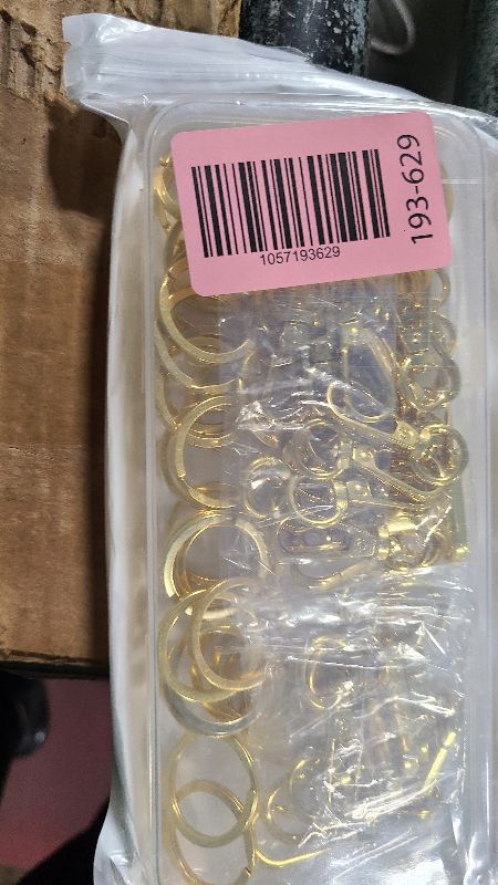 Photo 1 of 100PCS Swivel Clasps Lanyard Snap Hooks with Key Rings, Swivel Snap Hooks, Keychain Hook, 50 Pcs Large and Small Swivel Hooks, Swivel Clasp with 50 Key Rings for DIY Crafts, Lanyard Making(Gold)
