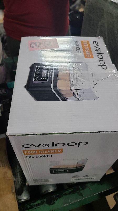 Photo 1 of 2 Tiers Electric Food Steamer for Cooking, 4 QT Digital Multi Vegetable Steamer with BPA-Free Stackable Baskets, Rapid Egg Cooker Egg Steamer with Auto Shut-Off, Ideal for Veggies, Seafood, Rice