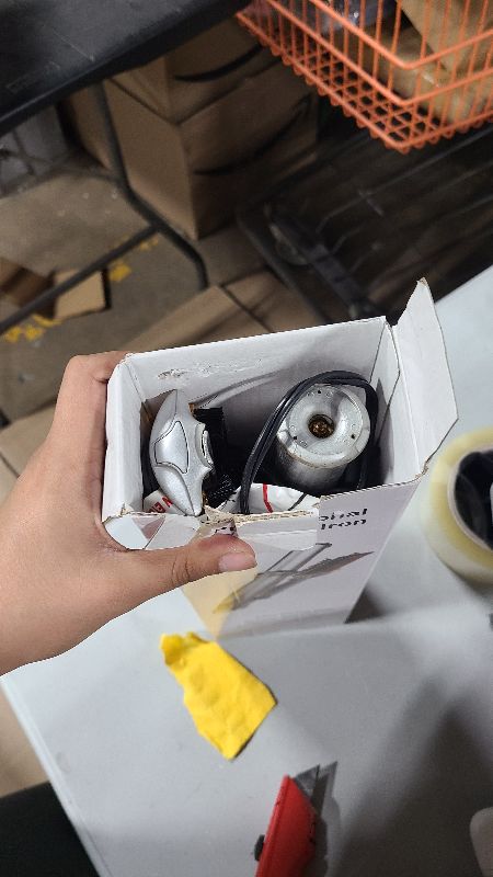 Photo 1 of 2 in 1 Rotating Curling Iron Fast Heat Hair Straightener and Curler Professional Curing Wand for All Hairstyles for Home Travel Hair Styling Tools Three-Speed Temperature Adjustment