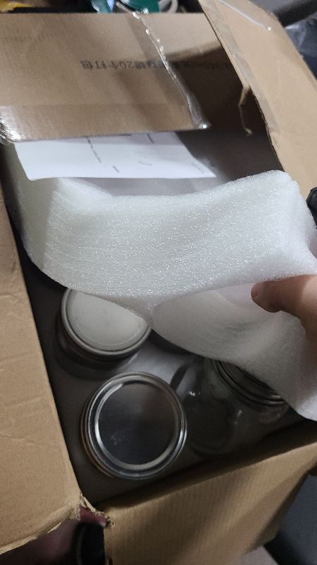 Photo 1 of 12 oz Mason Jars with Lids 20 Pack - Regular Mouth Canning Jars, Clear Glass Jar for Spices, Dry Goods, Meal Prep, Crafts & Pantry Storage- Includes 30 Stickers & 1 Chalk Pen