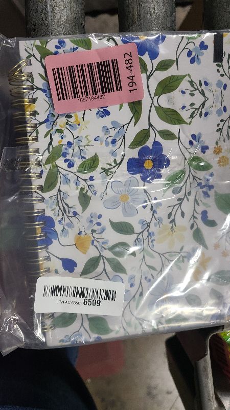 Photo 1 of 2026 Planner - Jan. 2026 - Dec. 2026, A5 (6.3" x 8.4") Planner Weekly and Monthly, Calendar Planner 2026 with 12 Monthly Tabs, Inner Pocket (White Flowers)