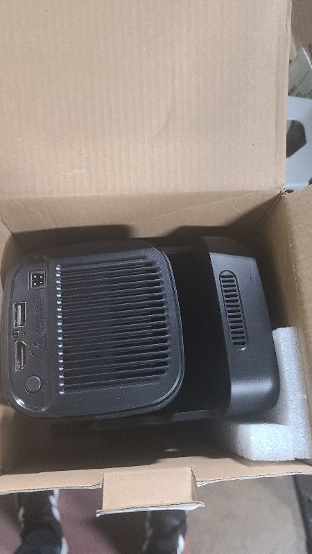 Photo 1 of ?Auto Focus &1080P?Alwtniet Mini Portable Projector, 4k Support Smart Proyector with Wifi and Bluetooth For Outdoor, 5W Speaker, Built in Apps,Home Theater, Bluetooth Movie Projector (Black)