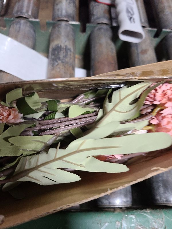 Photo 1 of 10 Pcs Fake Flowers, Artificial Mums With Long Stems, Faux Pompon Mums Floral Arrangement, 3 Mixed Colors Plastic Flowers Silk Dried Flowers Home Decor, Fall Decorations For Home Vase(No Vase)