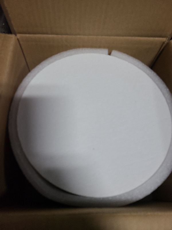 Photo 1 of 100 Sheets Round Microwave Kiln Papers 4.7 Inch Ceramic Fiber Paper Insulation Ceramic Fiber Blanket for Glass Fusing DIY Crafts Supplies