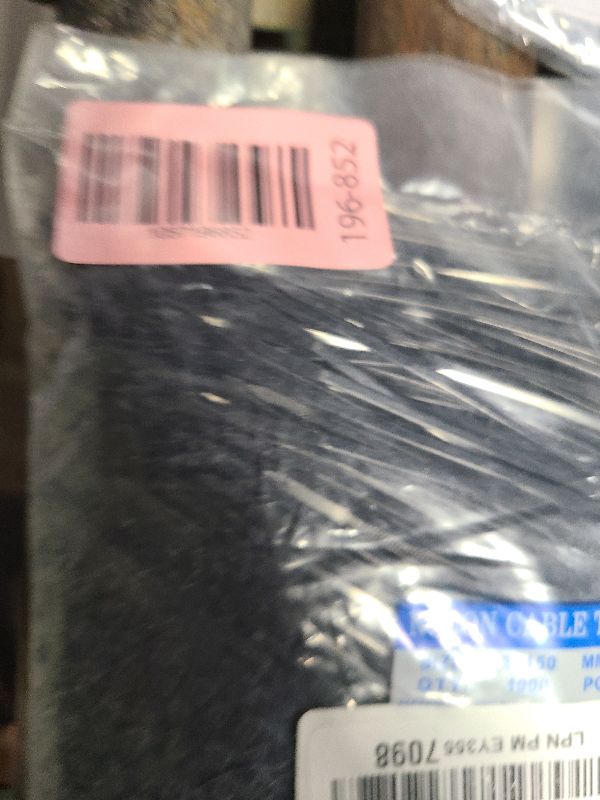 Photo 1 of 1000 pcs 6 inch Cable Zip Ties Heavy Duty, Premium Plastic Wire Ties with 18 LBS Tensile Strength, UV Resistant Cable Ties, Self-Locking Black Nylon Tie Straps