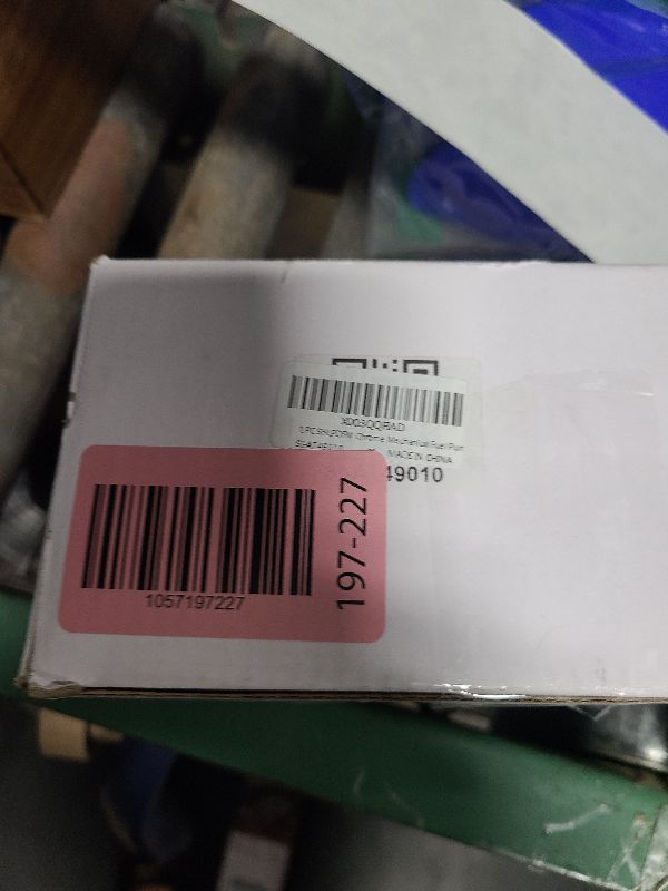 Photo 1 of 1 PC SHLPDFM Chrome Mechanical Fuel Pump 6 PSI 1/4” NPT Inlet/Outlet Compatible with Chevy SB 262-400,V8 Engine