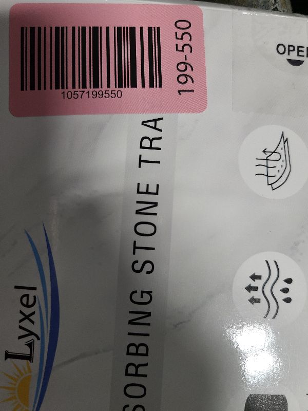 Photo 1 of 2PCS Water Absorbing Stone Tray,Quick Drying Stone Sink Tray,Water Absorbent Diatomite Coasters for Bathroom Counter and Kitchen Sink, Used for Hand Soap Dish Cosmetic Bottles Toothbrush Holders