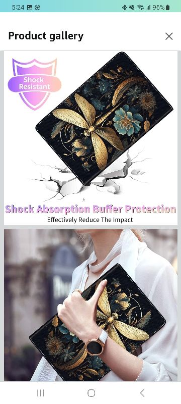 Photo 1 of : Yuxcfhjfe
4.4
4.4 out of 5 stars
(59)
Case for Galaxy Tab A9 Plus ? Auto Sleep/Wake Multi-Angle Viewing Slim Folio Stand Cover for Samsung Galaxy Tab A9+/A9 Plus 11 Inch 2023 (SM-X210/X216/X218), Dragonfly Art