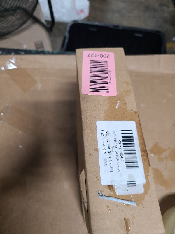 Photo 1 of 24 Inch Faux Fur Christmas Tree Skirt Soft Plush Tree Mat Thick Green Velvet and White Plush Tree Skirts Christmas Theme Decorations Fluffy Tree Skirts Xmas Holiday Party Indoor Decorations, Green