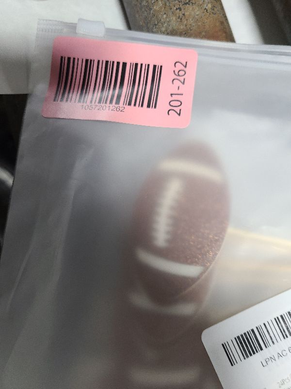 Photo 1 of 24Pcs Football 1st Birthday Cupcake Toppers, First Birthday Football Cake Decorations, Football Cupcake Toppers for Football Baby Shower Decoration (1st birthday)