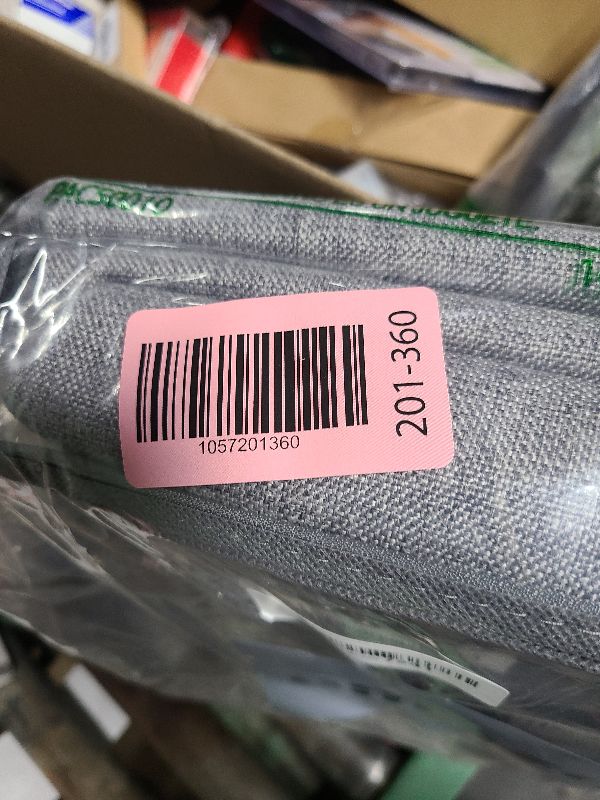 Photo 1 of 100% Blackout Shield Linen Blackout Curtains for Bedroom 108 Inches Long, Back Tab/Rod Pocket Living Room Drapes, Thermal Insulated Blackout Curtains 2 Panels Set, 50" W x 108" L, Darkgray