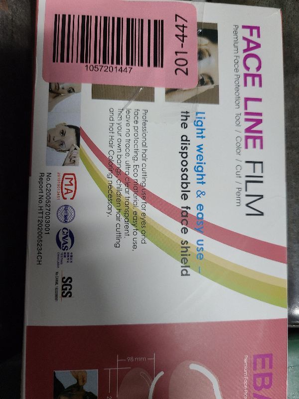 Photo 1 of 100 PCS Microblading Makeup Shower Face Shields Visors, Disposable Face Shields Masks for Hairspray Salon Supplies and Eyelash Extensions Eye Eyelid Surgery Aftercare