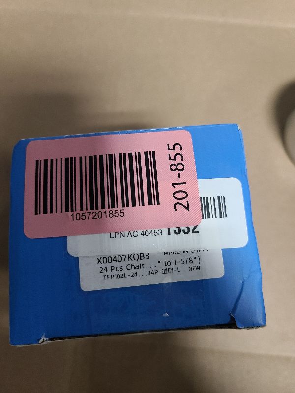 Photo 1 of 24 Pcs Chair Leg Floor Protectors Square, Silicone Felt Furniture Leg Pads Caps Covers for Hardwood Floors (Fit:1-1/16" to 1-5/8")