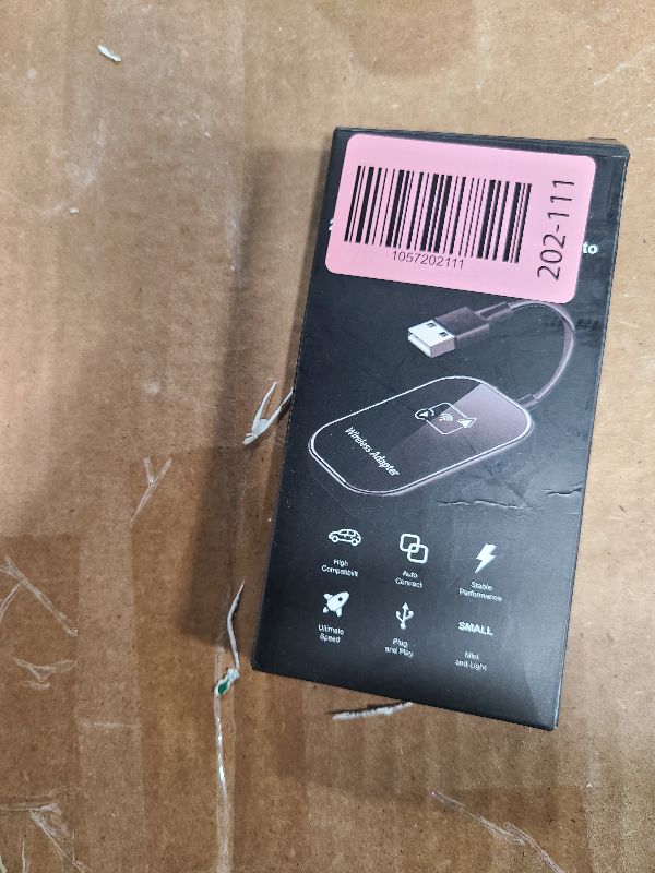 Photo 1 of 2-in-1 Wireless CarPlay & Android Auto Adapter, Upgrade Plug & Play CarPlay Dongle Convert Wired to Wireless, No Delay, Stable Connection Car Play Adapter for iPhone Apple iOS 10+ / Android 11+