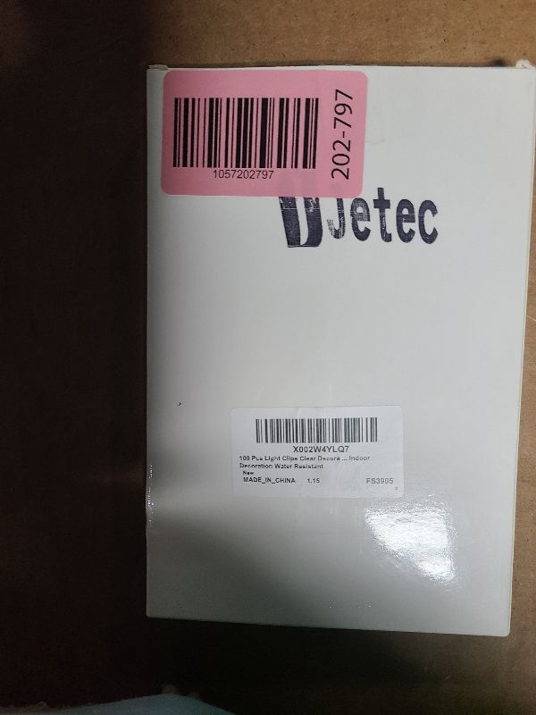 Photo 1 of 100 Pcs Light Clips Clear Mini Adhesive Hook Hanging Wall Decorating String Clips for Wall Home Indoor Decoration Water Resistant