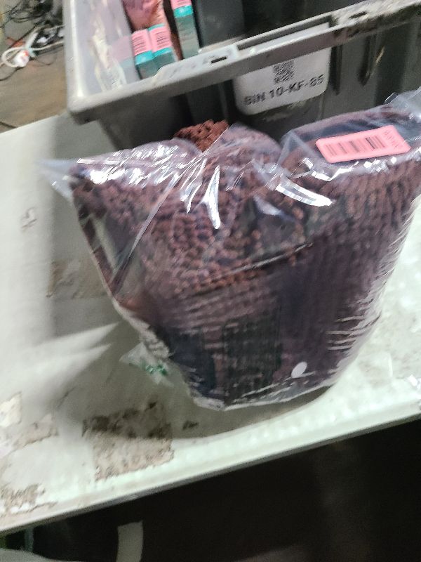 Photo 1 of 2 Pieces Bathroom Rugs, Ultra Soft Non Slip Absorbent Chenille Toilet Bath Mat Set (Brown