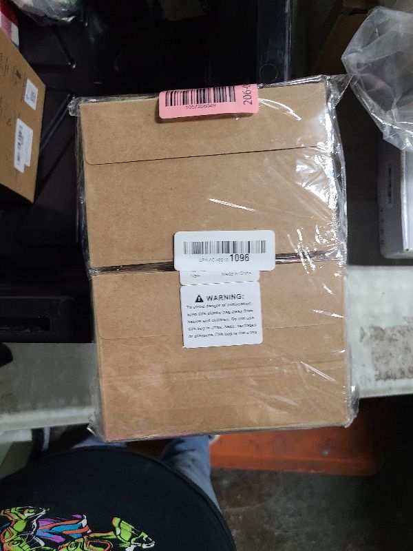 Photo 1 of 100 Pack 4x6 Envelopes for Invitations, Brown Kraft Envelopes, Self Seal A4 Envelope for Greeting Cards, Photos, Postcards, Invitation Envelope for Wedding, Graduation, Baby Shower, Party