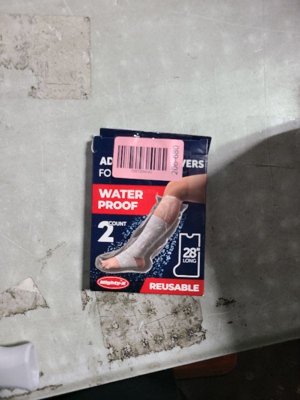 Photo 1 of 100% Waterproof Cast Covers for Shower Leg - Tight Seal - Reusable Adult 2pk Half Leg Cast Protectors - Knee, Ankle, Foot