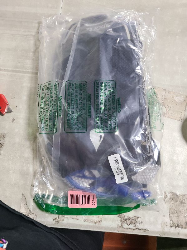 Photo 1 of 2 Pack Hydration Backpack Pack with 2L Hydration Bladder, TNYSPORT Lightweight Breathable Water Backpack with 3 Layer Pockets, Reinforced Shoulder Straps (Blue & Light Gray)