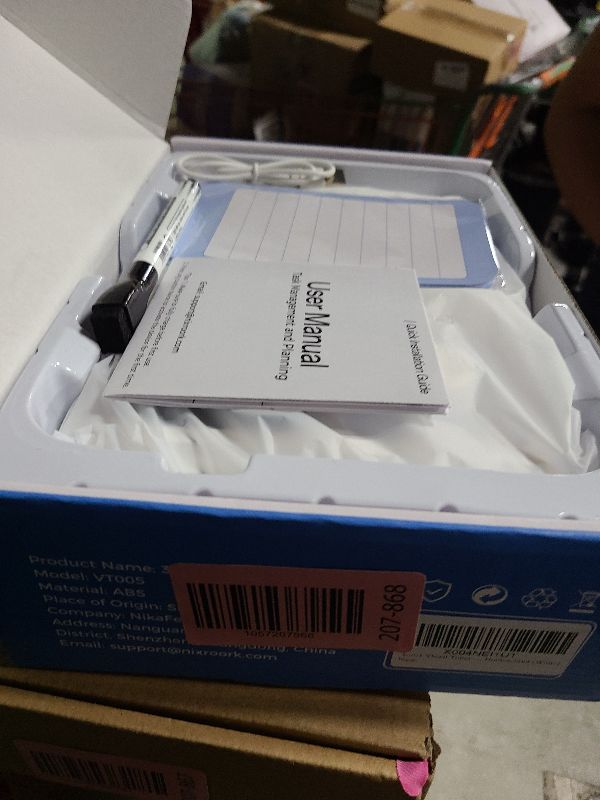 Photo 1 of 3-in-1 Visual Timer & ADHD Tool for Kids|Adults, Task Timer with Chore Chart Board, Visual Schedule for Kids with Autism, Daily Checklist for Home, School, Classroom, Desk (White)