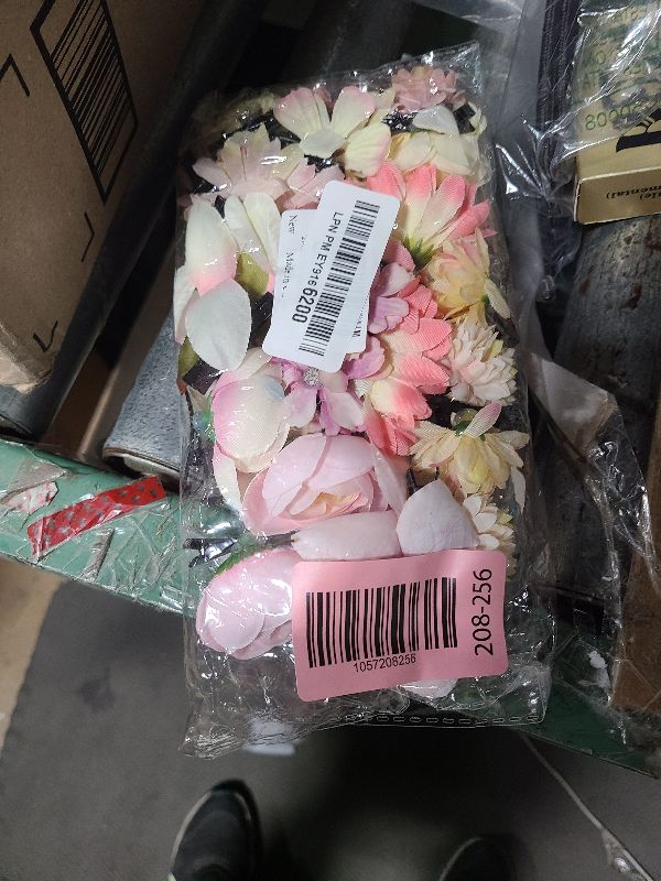 Photo 1 of 21 PCS Silk Flower Hair Clip Women Aesthetic Boho Pink Floral Hair Barrettes Handmade Rose Bride Barre Hair Accessories Wedding