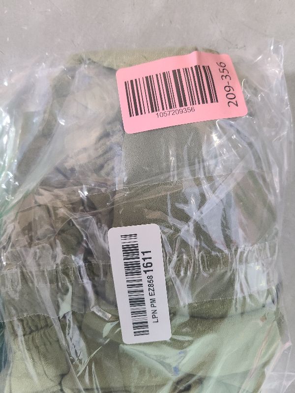 Photo 1 of GRAPENT Wide Leg Trousers Flowy Beach Pants Summer Casual Outfits for Women Summer Outfits Lounge Pants with Pockets Women High Waisted Linen Trousers Olive Green Large Size 12-14