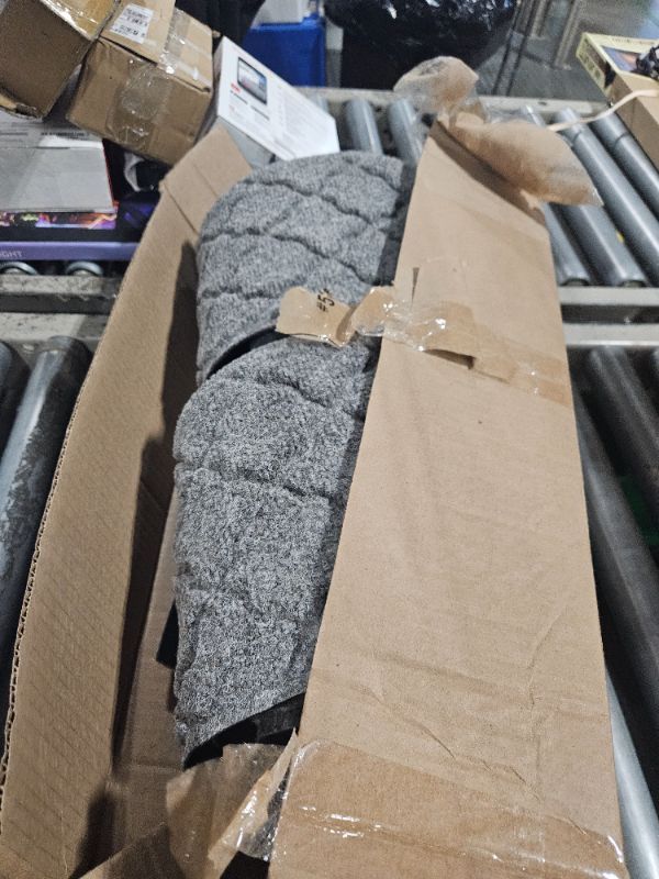 Photo 1 of BAGAIL Soft Stair Treads Non-Slip for Wooden Steps, 4pcs 28"x9" Peel and Stick Carpet Stair Treads for Hardwood & Tile Floors, Reusable & No Residue Stair Runner for Kids, Elders and Pets, Graphite