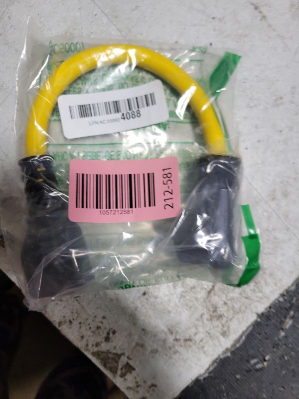 Photo 1 of 12AWG Right-Angle 15 Amp to 20 Amp Plug Adapter Cable, Heavy Duty Household AC Plug T Blade Power Extension Cord, for Nema 5-15P to 5-20R/ 6-15R/ 6-20R,15A 125V to 20A 250V Extension Cord, 1FT