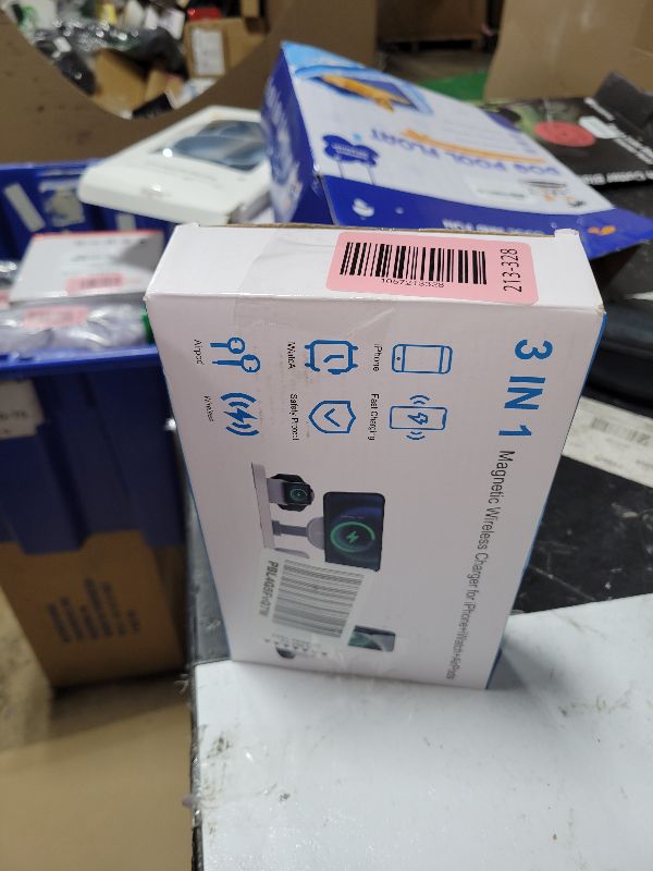 Photo 1 of ²?²???? Wireless Charger Stand: 3-in-1 Magnetic Charging Station for Apple Series for iPhone 16/15/14/13/12 Pro Max/Pro/Mini/Plus, Watch Ultra/8/7/6/5/4/3/2, for Airpods with 22.5W Adapter