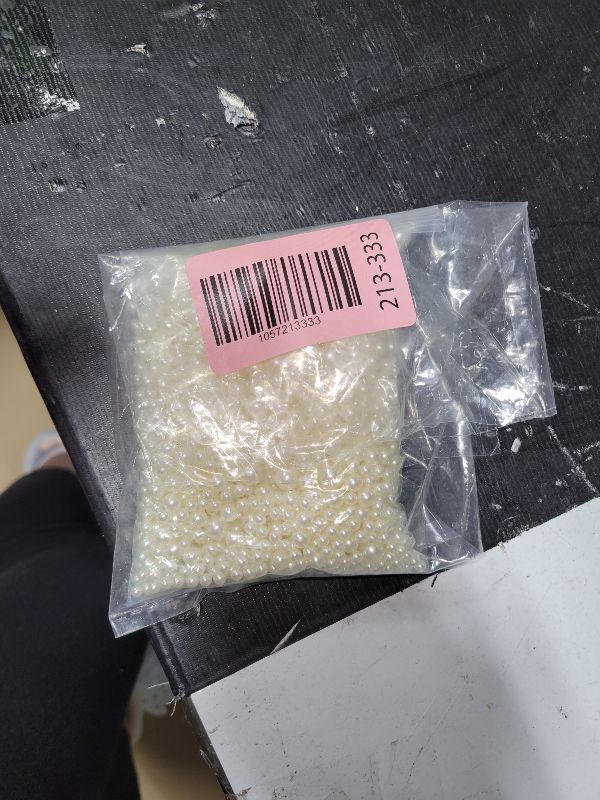 Photo 1 of 2000PCS Pearls for Crafting, Ivory No Hole Beads for Centerpieces Vases, Assorted Sizes Bulk Fake Pearls Beads for Vase Filler, Candles Centerpiece, DIY Crafts, Jewelry Making (4/6/8/10/14/20mm)