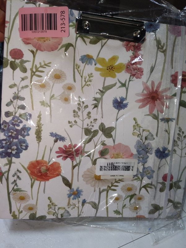 Photo 1 of 3 Ring Binder 2 Inch for 8.5"x11" Paper, Three Ring Binders with Clipboard, 5 Dividers with Tabs and Pockets, Plastic Folder, 18 Divider Stikers,Cute Binder with Pen Holder,Blue Bloom