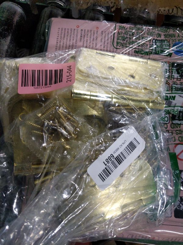Photo 1 of 12 Pack 4" Brass Door Hinges 4 Inch Than Nickel/Black Hinges,Exterior Interior Door Hinges for Doors Indoor Wood Heavy Duty Steel Right and Left Door Hardware Hallway Front Back Hinges Easy to Install