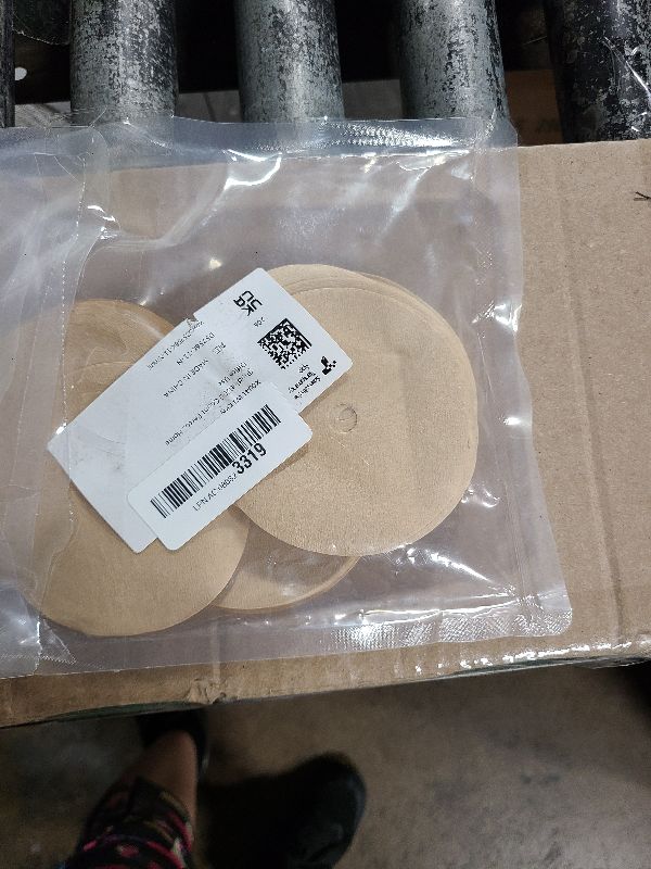 Photo 1 of 200 Count Percolator Coffee Filters, 3.75 Inch Natural Unbleached Disposable Coffee Filter Disc Coffee Filters for Camping Coffee Pot Home Office Use