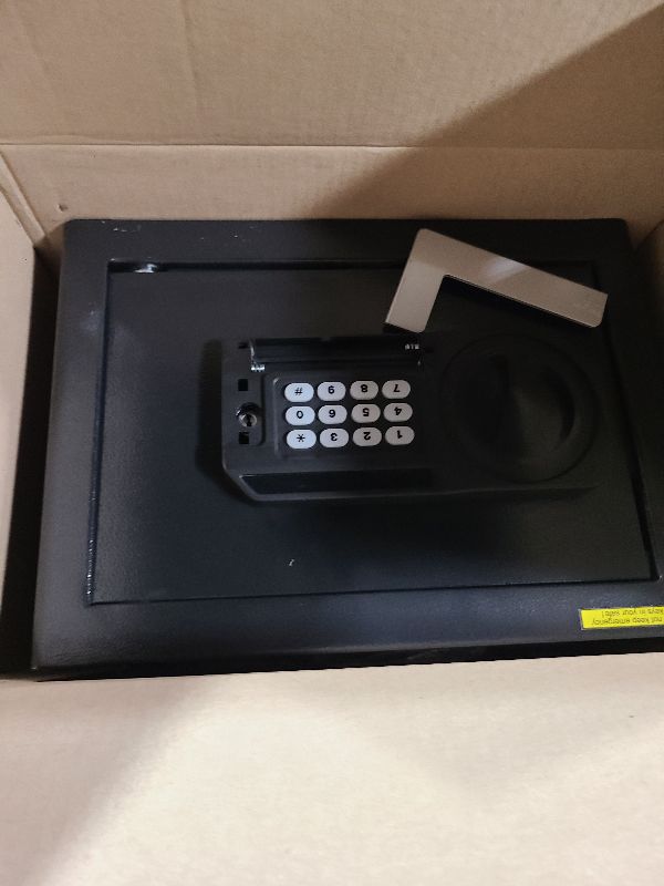 Photo 1 of 1.2 Cubic Feet Small Fire Safe Box for Home, Fireproof Lock Box, Security Money Safe with Digital Keypad, Spare Keys and Removable Shelf, Personal Home Safes for Money, Jewelry, ID Documents
