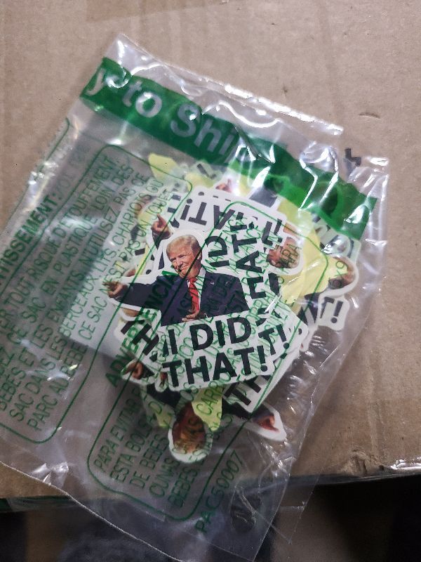 Photo 1 of 100pcs Trump I Did That Stickers Gas Pump Stickers Decal, Donald Trump Merchandise, Anti-Trump Stickers
