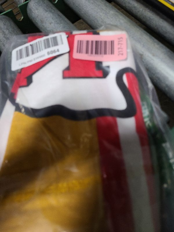 Photo 1 of 2pcs Football Style Throw Pillow Covers 18 x 18 Inch Linen Material Pillow Case Decoration for Kansas City Home Sofa Couch