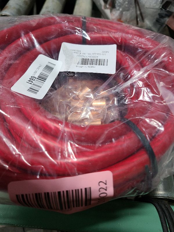 Photo 1 of 1/0 Gauge Wire(20ft Each - Red/Black) Copper Clad Aluminum CCA - Primary Automotive Wire,Car Amplifier Power & Ground Cable, Battery Cable for Car Audio Speaker,Solar, Auto, RV Trailer & Marine