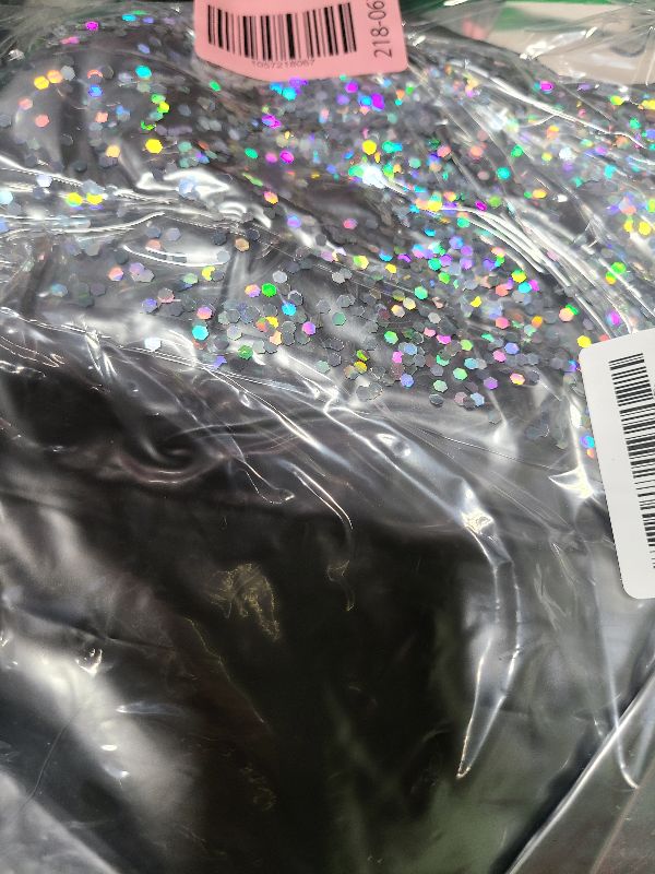 Photo 1 of 2 Pieces Inflatable Serving Bar Glittering Confetti Food Cooler Buffet with Drain Plug, Inflatable Ice Serving Bar for Food and Drinks for Pool and Outdoor Events(Silver)