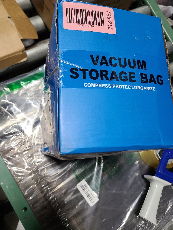 Photo 1 of 20 Pack Vacuum Storage Bags, Space Saver Bags (4 Jumbo/4 Large/4 Medium/4 Small/4 Roll) Compression for Comforters and Blankets, Sealer Clothes Storage, Hand Pump Included